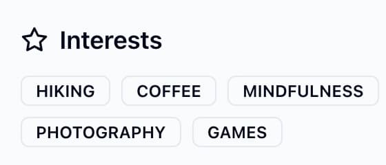 AI-powered analysis finding interests
